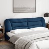 Coussin de tête de lit bleu 200 cm tissu 