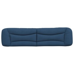 Coussin de tête de lit bleu 200 cm tissu 
