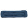 Coussin de tête de lit bleu 200 cm tissu 