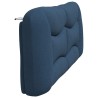 Coussin de tête de lit bleu 200 cm tissu 