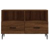 Meuble TV Chêne marron 80x36x50 cm Bois d'ingénierie 