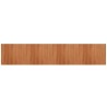 Tapis rectangulaire marron 80x400 cm bambou 