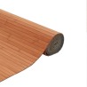 Tapis rectangulaire marron 80x400 cm bambou 