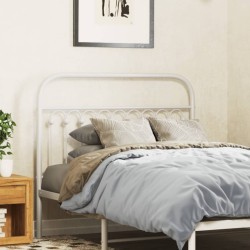 Tête de lit métal blanc 100 cm 