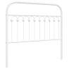 Tête de lit métal blanc 100 cm 