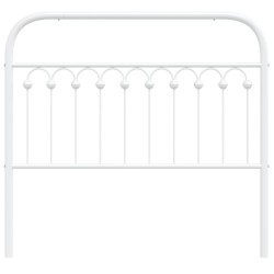 Tête de lit métal blanc 100 cm 