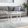 Dessus de table blanc 80x40x2,5 cm bois de pin massif ovale 