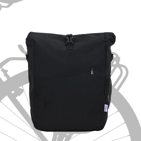 Sac à vélo pour porte-bagages 25 L Noir 33x16x48 cm 