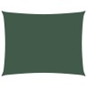 Voile de parasol tissu oxford rectangulaire 2,5x3,5m vert foncé 