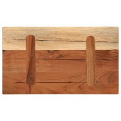 Dessus de table 40x20x2,5 cm rectangulaire bois massif d'acacia 