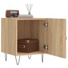 Table de chevet chêne sonoma 40x40x50 cm bois d’ingénierie 