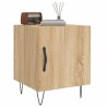 Table de chevet chêne sonoma 40x40x50 cm bois d’ingénierie 