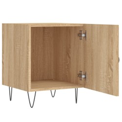 Table de chevet chêne sonoma 40x40x50 cm bois d’ingénierie 