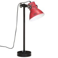 Lampe de bureau 25 W rouge délavé 15x15x55 cm E27 