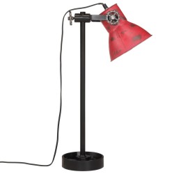 Lampe de bureau 25 W rouge délavé 15x15x55 cm E27 