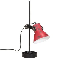 Lampe de bureau 25 W rouge délavé 15x15x55 cm E27 