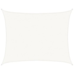 Voile d'ombrage 160 g/m² Blanc 6x7 m PEHD 