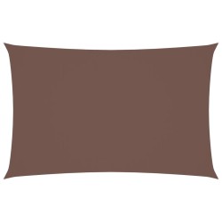 Voile de parasol tissu oxford rectangulaire 2x4,5 m marron 