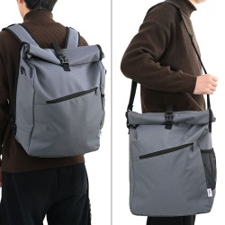 Sac de vélo pour porte-bagages 25 L Gris 33x16x48 cm 