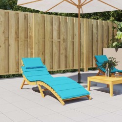 Coussin de chaise longue turquoise tissu oxford 
