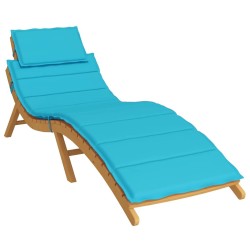 Coussin de chaise longue turquoise tissu oxford 