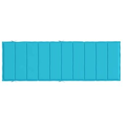 Coussin de chaise longue turquoise tissu oxford 