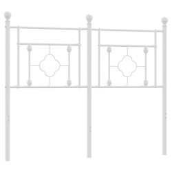Tête de lit métal blanc 120 cm 