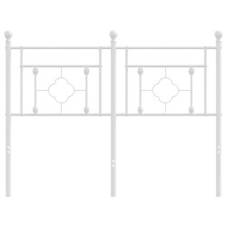 Tête de lit métal blanc 120 cm 