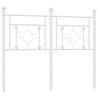 Tête de lit métal blanc 120 cm 