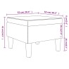 Tabouret avec pieds en bois Rouge bordeaux Tissu 