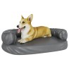 Lit pour chien ergonomique Mousse Gris 88x65 cm Similicuir 
