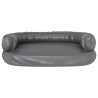 Lit pour chien ergonomique Mousse Gris 88x65 cm Similicuir 