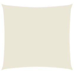 Voile de parasol tissu oxford carré 5x5 m crème 