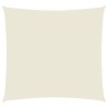 Voile de parasol tissu oxford carré 5x5 m crème 