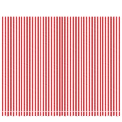 Tissu de remplacement pour auvent rayures rouges et blanches 