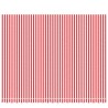 Tissu de remplacement pour auvent rayures rouges et blanches 