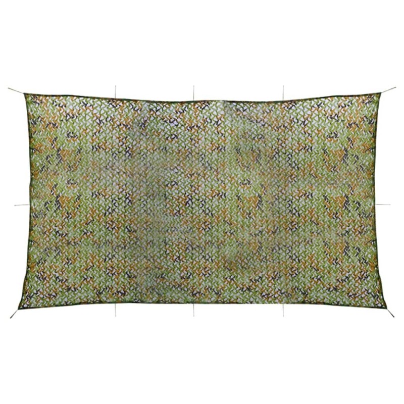 Filet de camouflage avec sac de rangement 2x6 m Vert Filet de camouflage avec sac de rangement 2x6 m Vert