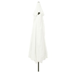 Parasol de jardinø395x245 cm Blanc sable 