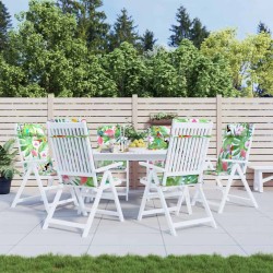 Coussins de chaise à dossier haut lot de 6 multicolore 