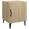 Tables de chevet 2 pcs Chêne Sonoma Bois d'ingénierie 