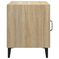 Tables de chevet 2 pcs Chêne Sonoma Bois d'ingénierie 