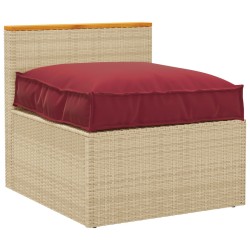 Coussin de palettepour siège Rouge Vin 70x70x12 cm en tissu Oxford 