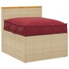 Coussin de palettepour siège Rouge Vin 70x70x12 cm en tissu Oxford 