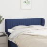Tête de lit avec oreilles Bleu 147x23x78/88 cm Tissu 