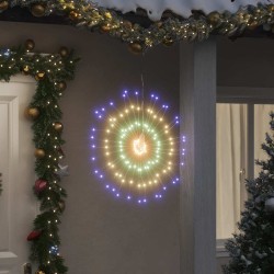 Étoile rayonnante de Noël 140 LED 4 pcs multicolore 17 cm 