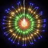 Étoile rayonnante de Noël 140 LED 4 pcs multicolore 17 cm 