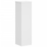 Supports pour plantes 2 pcs blanc 17x17x60 cm bois d'ingénierie 