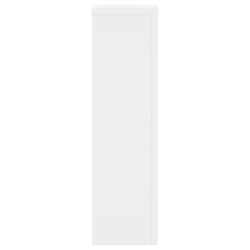 Supports pour plantes 2 pcs blanc 17x17x60 cm bois d'ingénierie 