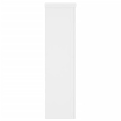 Supports pour plantes 2 pcs blanc 17x17x60 cm bois d'ingénierie 