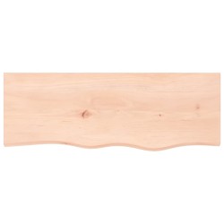 Comptoir de salle de bain 80x30x2 cm bois massif non traité 